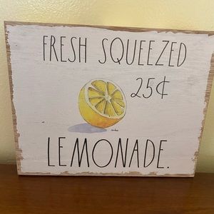 Rae Dunn lemonade sign